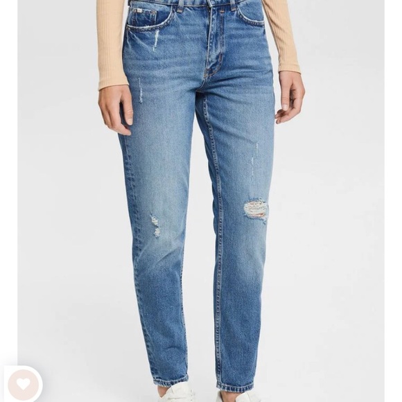 Esprit Mom fit jeans, size 29, ridged denim, these fit smaller. - Picture 7 of 8